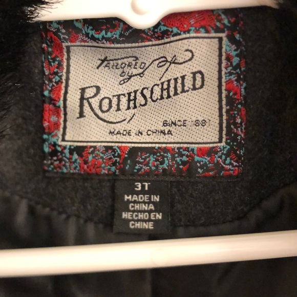 Wool charcoal color coat, 3t - Picture 5 of 6